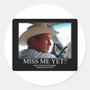 PEGATINA REDONDA GEORGE-W-HOPE