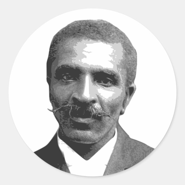 Pegatina Redonda George Washington Carver (Anverso)