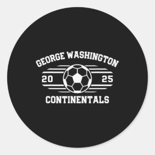 Pegatina Redonda George Washington Continentals Fútbol Factura 2025
