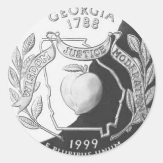 Pegatina Redonda Georgia