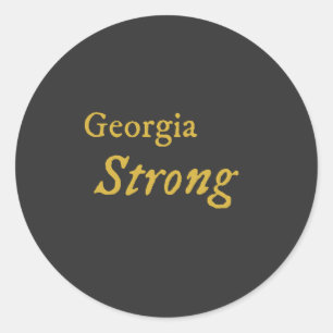 Pegatina Redonda Georgia Strong