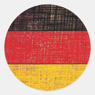 Pegatina Redonda GERMANIA FLAG Sticker