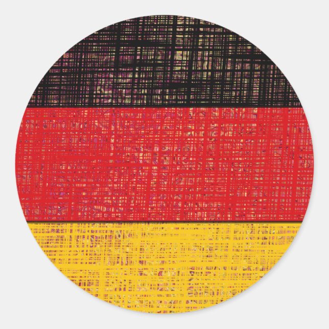 Pegatina Redonda GERMANIA FLAG Sticker (Anverso)