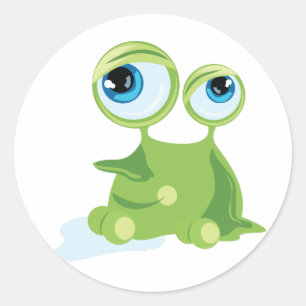 Pegatina Redonda Germen divertido