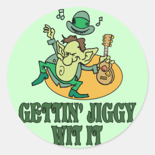 Pegatina Redonda Gettin' Jiggy Wit