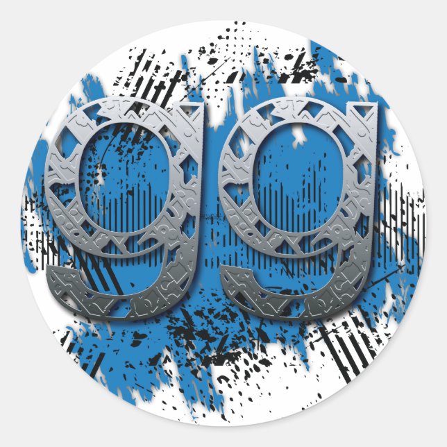 Pegatina Redonda gg buen juego (Anverso)