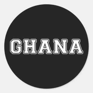 Pegatina Redonda Ghana