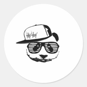 Pegatina Redonda Ghetto panda