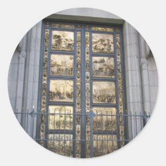 Pegatina Redonda Ghiberti Doors