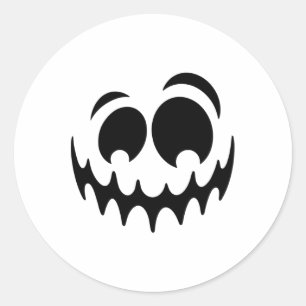Pegatina Redonda Ghost Face Costume Halloween Finge Soy Fantasma