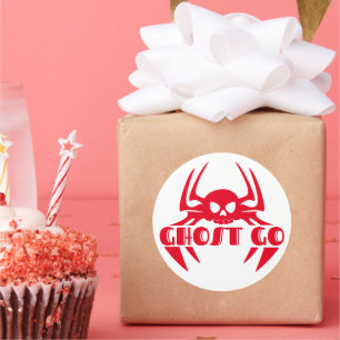 Pegatina Redonda Ghost Go Spooky Season