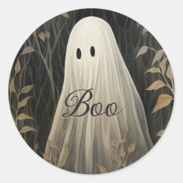 Pegatina Redonda Ghost Halloween gótico