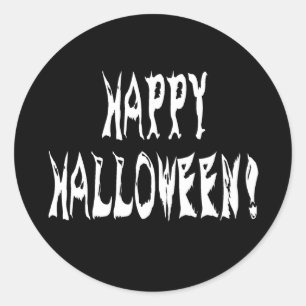Pegatina Redonda Ghost Halloween Textos