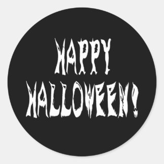 Pegatina Redonda Ghost Halloween Textos