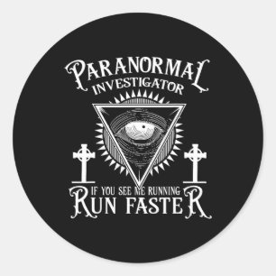 Pegatina Redonda Ghost Hunter Investigador paranormal