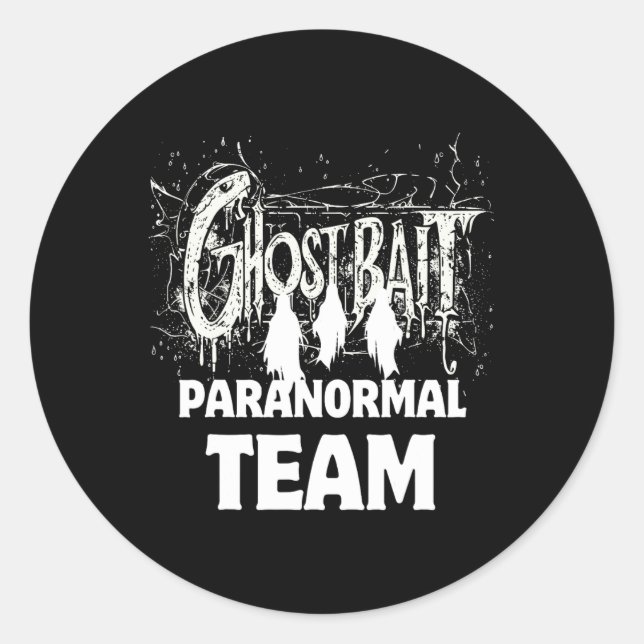 Pegatina Redonda Ghost It Ghost Hunter Paranormal Hogar (Anverso)