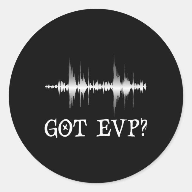 Pegatina Redonda Ghost Magnet Ghost Hunting Ghost Hunter Paranormal (Anverso)