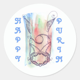 Pegatina Redonda Giant Megillah Scroll Purim