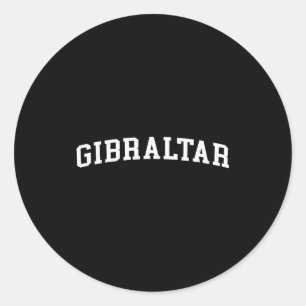 Pegatina Redonda Gibraltar