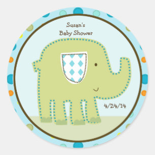 Pegatina Redonda Giggle Gang Elephant Pegatinas/Cupcake Topkings