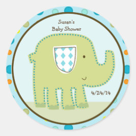 Pegatina Redonda Giggle Gang Elephant Pegatinas/Cupcake Topkings