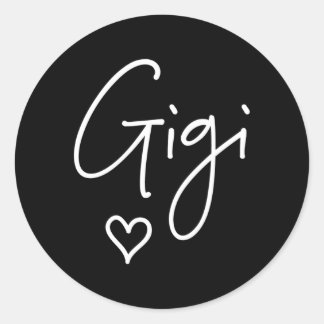 Pegatina Redonda Gigi Abuela Nombra Día De La Madre