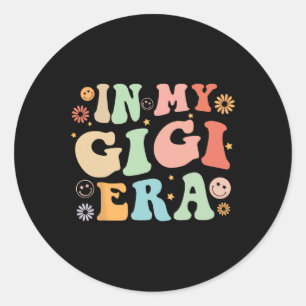 Pegatina Redonda Gigi Para Las Madres De La Abuela Abuela Invitació