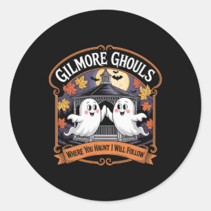 Pegatina Redonda Gilmore Ghouls Donde Tienes3