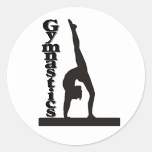 Pegatina Redonda Gimnasia