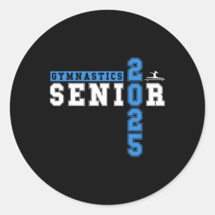 Pegatina Redonda Gimnasia Gimnasia Nocturna Senior 2025 Gra