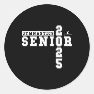 Pegatina Redonda Gimnasia Gimnasia Nocturna Senior 2025 Gra