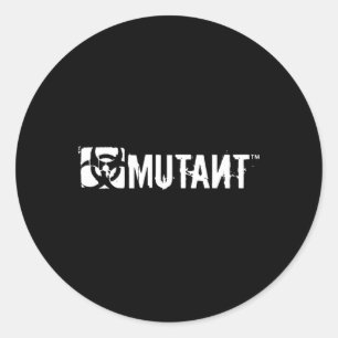 Pegatina Redonda Gimnasio de elevación deportiva de entrenamiento B