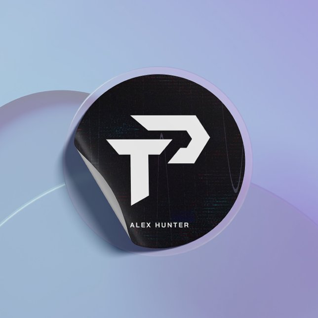 Pegatina Redonda Gimnasio de entrenador personal Personalizado (Subido por el creador)