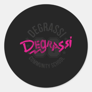 Pegatina Redonda Gimnasio Degrassi Panthers