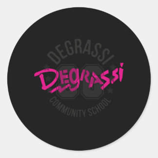 Pegatina Redonda Gimnasio Degrassi Panthers