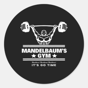 Pegatina Redonda Gimnasio Mandelbaum - ¡Ya es hora!