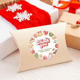 Pegatina Redonda Gingerbread Little Sweetie Gracias Baby Shower