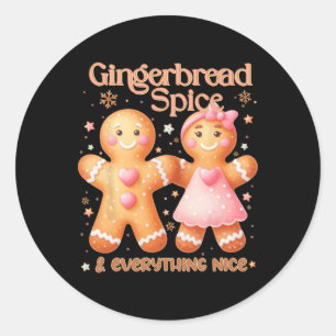 Pegatina Redonda Gingerbread Spice Y Todo Lo Bonito Santo Cristo