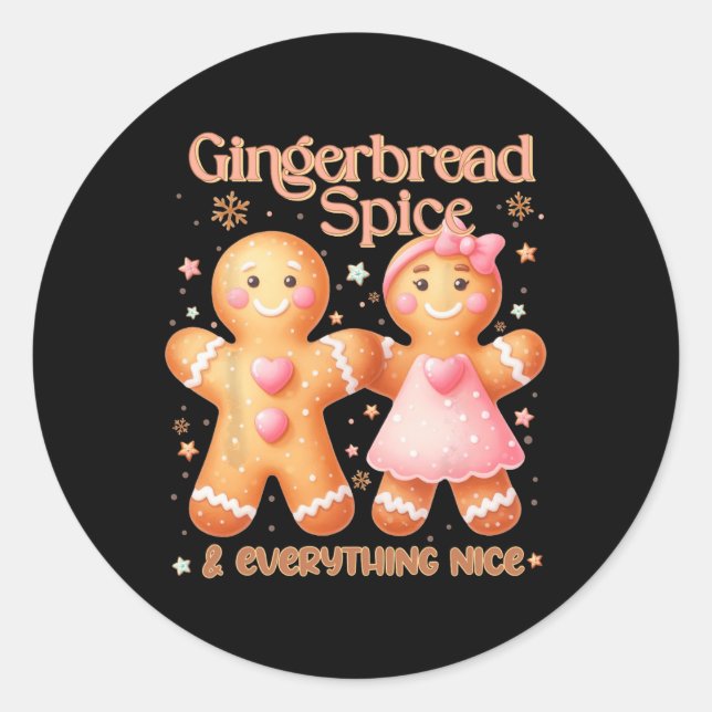 Pegatina Redonda Gingerbread Spice Y Todo Lo Bonito Santo Cristo (Anverso)