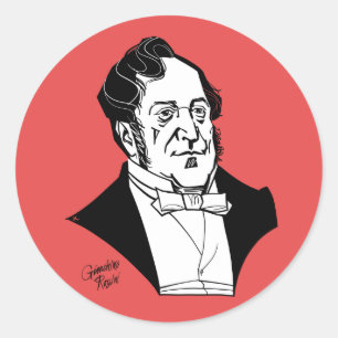 Pegatina Redonda Gioachino Rossini