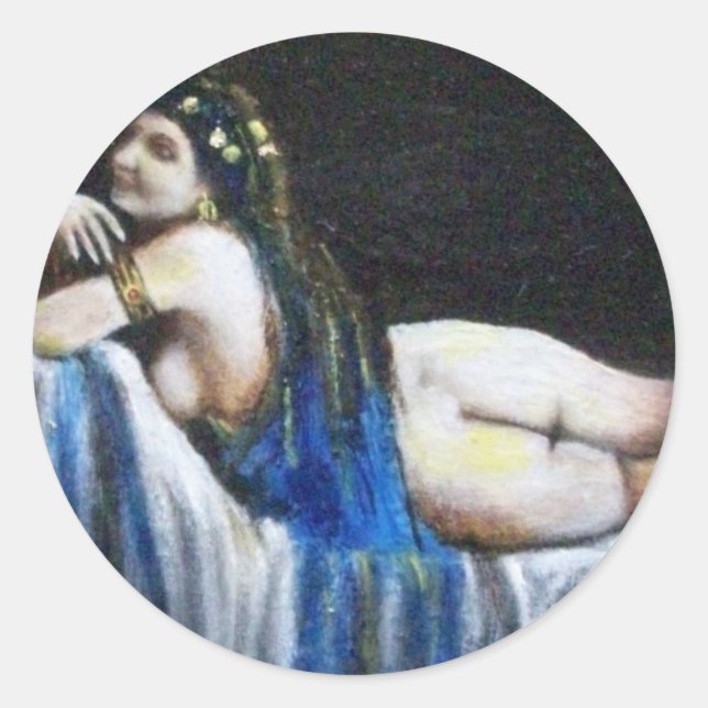 PEGATINA REDONDA GIPSY BLUE (Anverso)