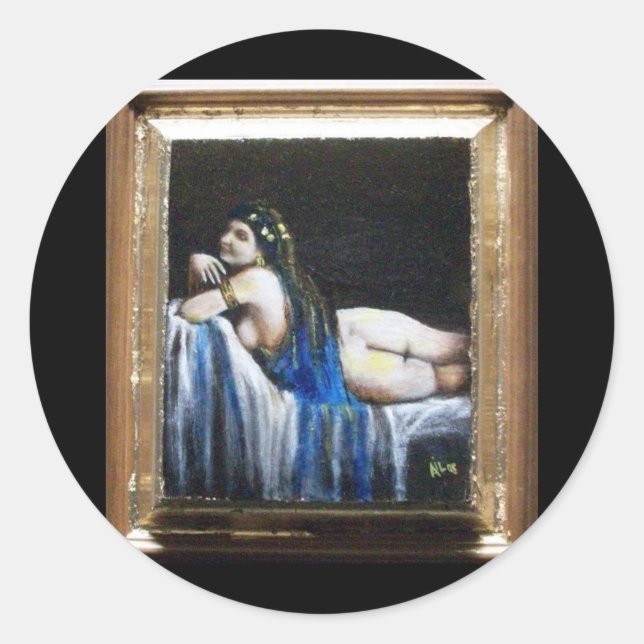 PEGATINA REDONDA GIPSY BLUE (Anverso)