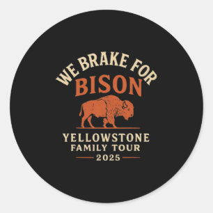 Pegatina Redonda Gira familiar por Yellowstone 2025 