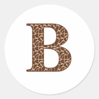 Pegatina Redonda Giraffe A