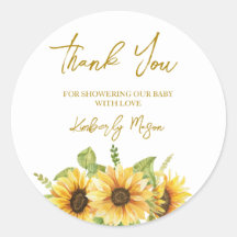 Girasol | Agradecimiento Baby Shower