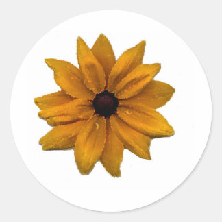 Pegatina Redonda girasol de cristal