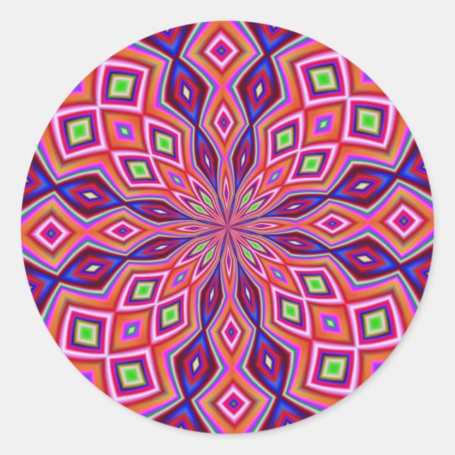 Pegatina Redonda Giro de ADN (Anverso)