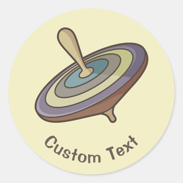 Pegatina Redonda Giro superior (Anverso)