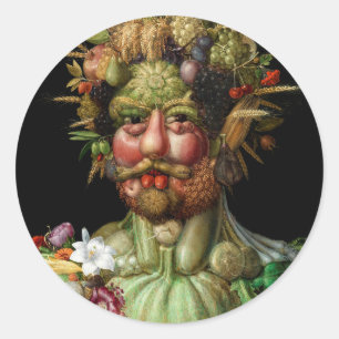 Pegatina Redonda Giuseppe Arcimboldo - Vertumnus
