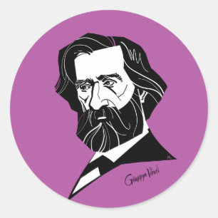 Pegatina Redonda Giuseppe Verdi